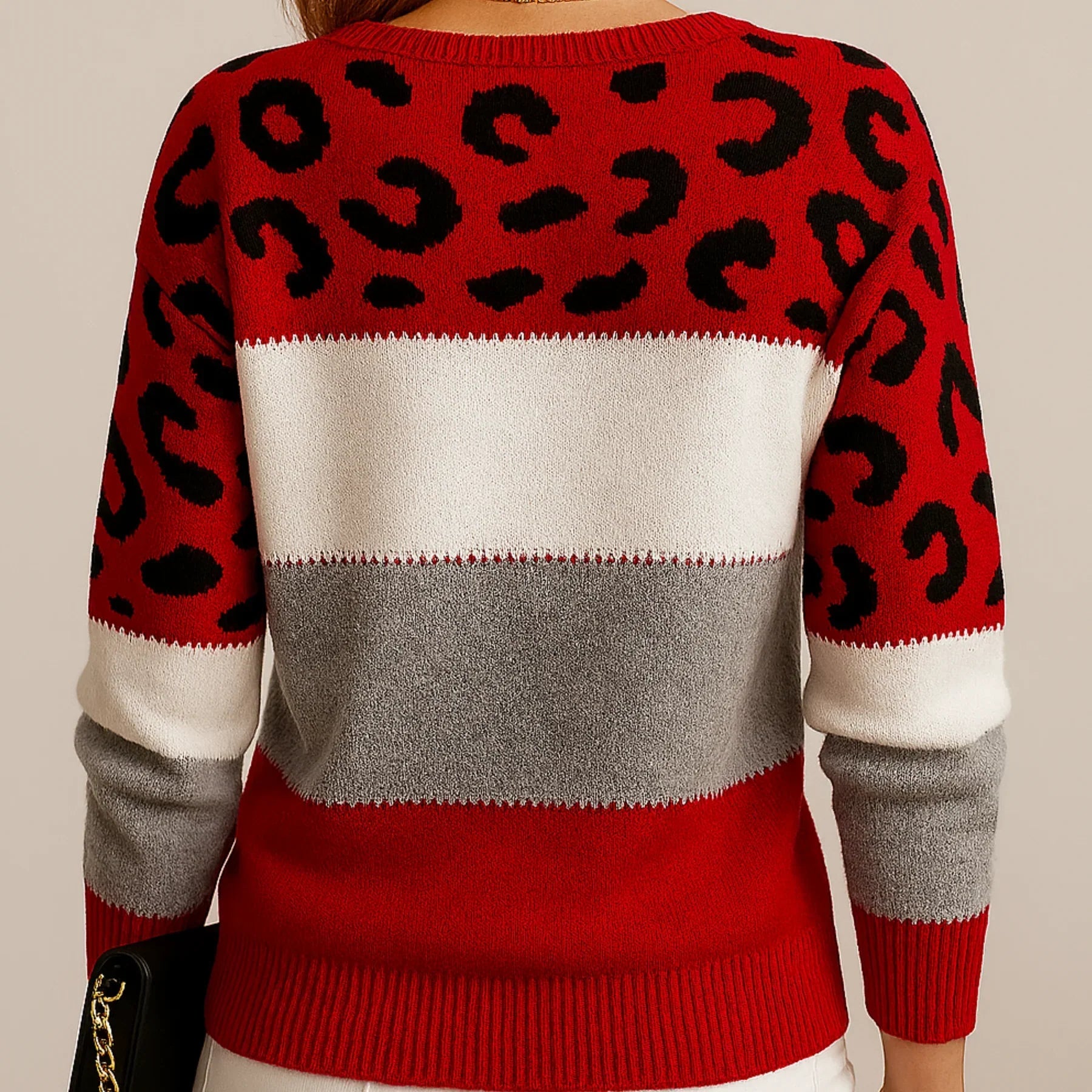 ELODIE | LEOPARD PRINT CASUAL SWEATER