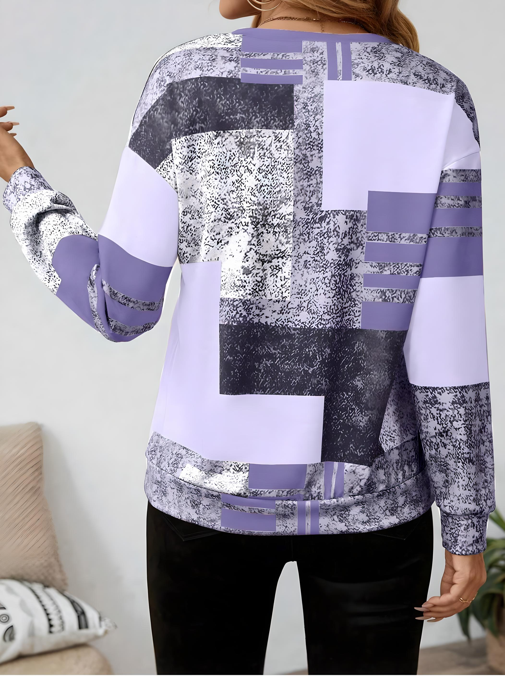 Anela - Retro Colourblock Sweatshirt