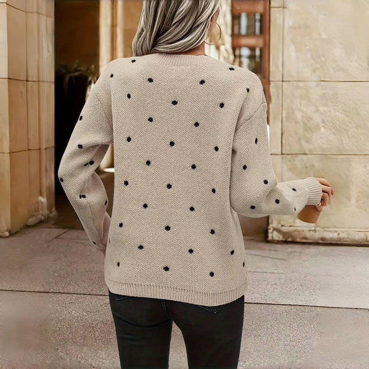 Claire™ | Polka Dot Knitted Sweater
