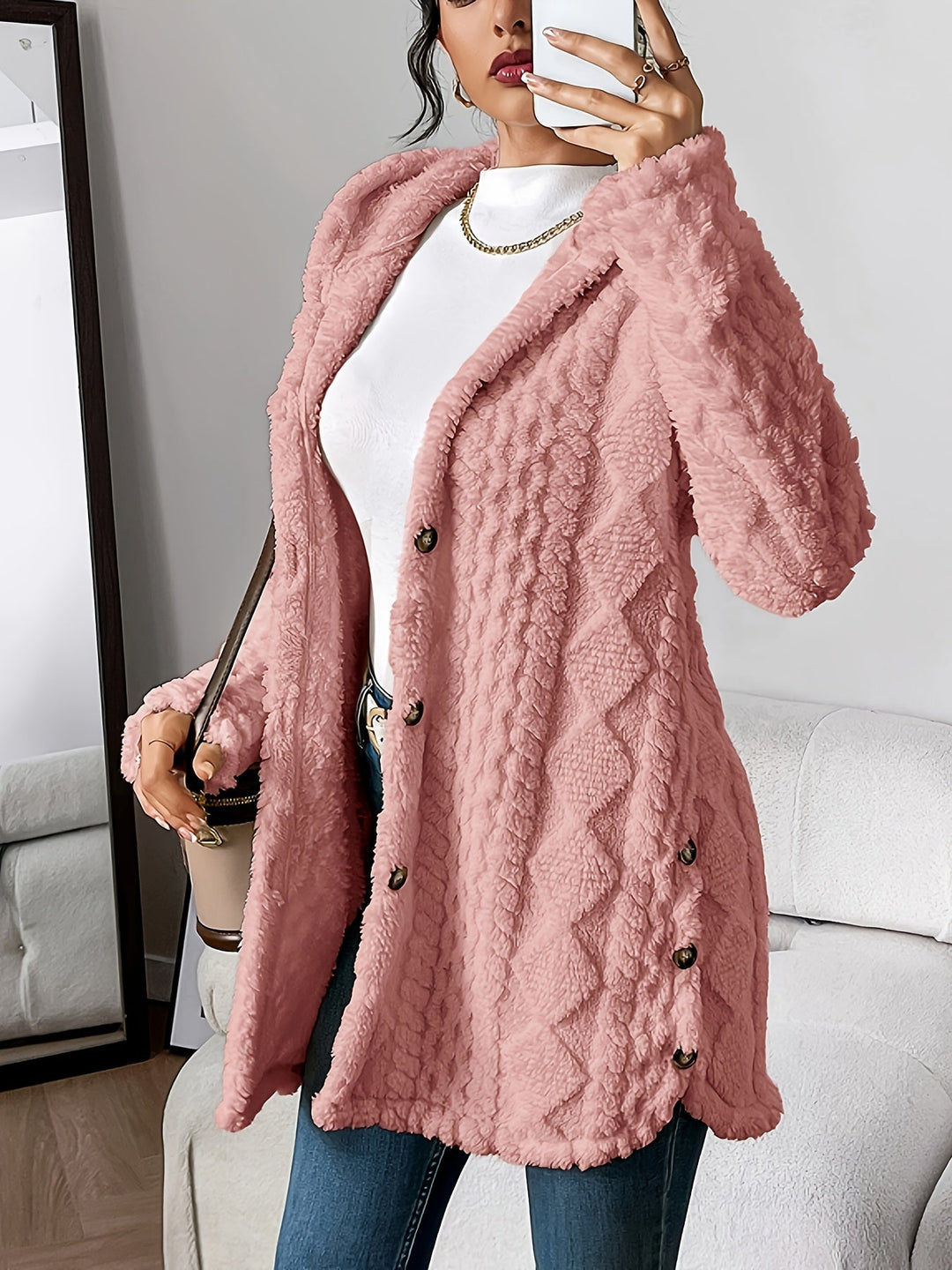 Dana - Cozy Hooded Cardigan
