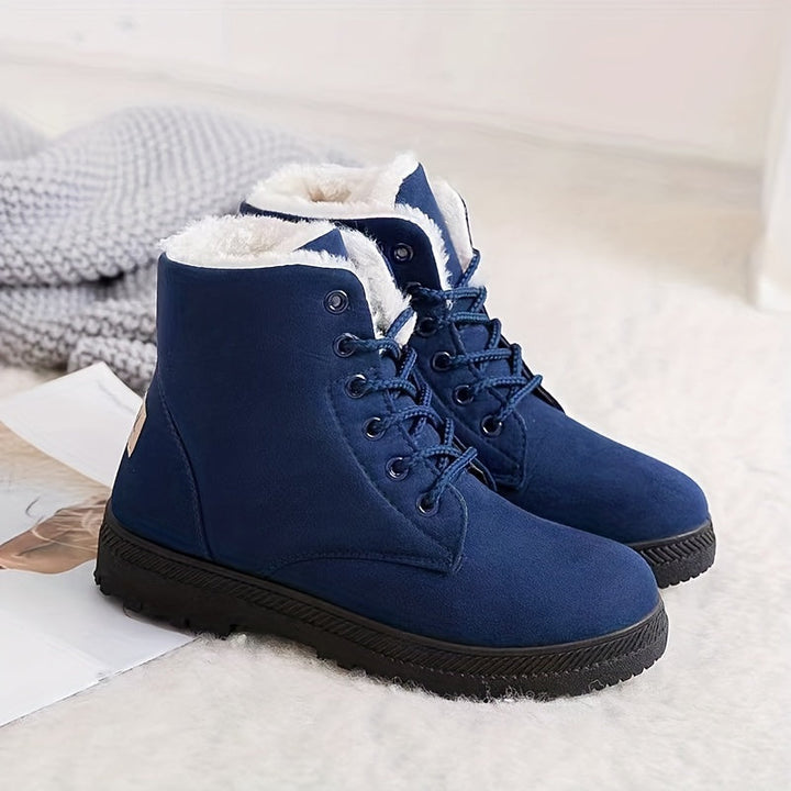 Victoria | Fur-Lined Lace-Up Boots