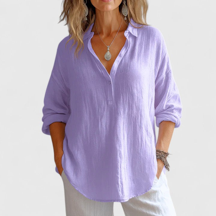 Victoria | Comfortable Linen Blouse