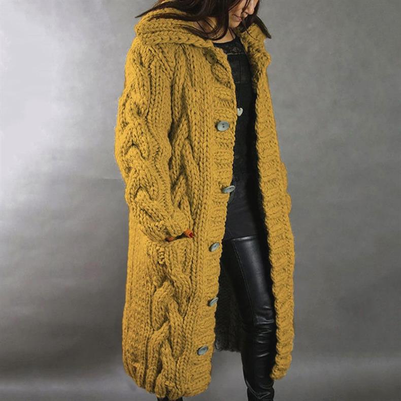 Karina - Cozy Cable-Knit Coat