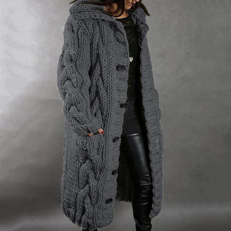 Karina - Cozy Cable-Knit Coat