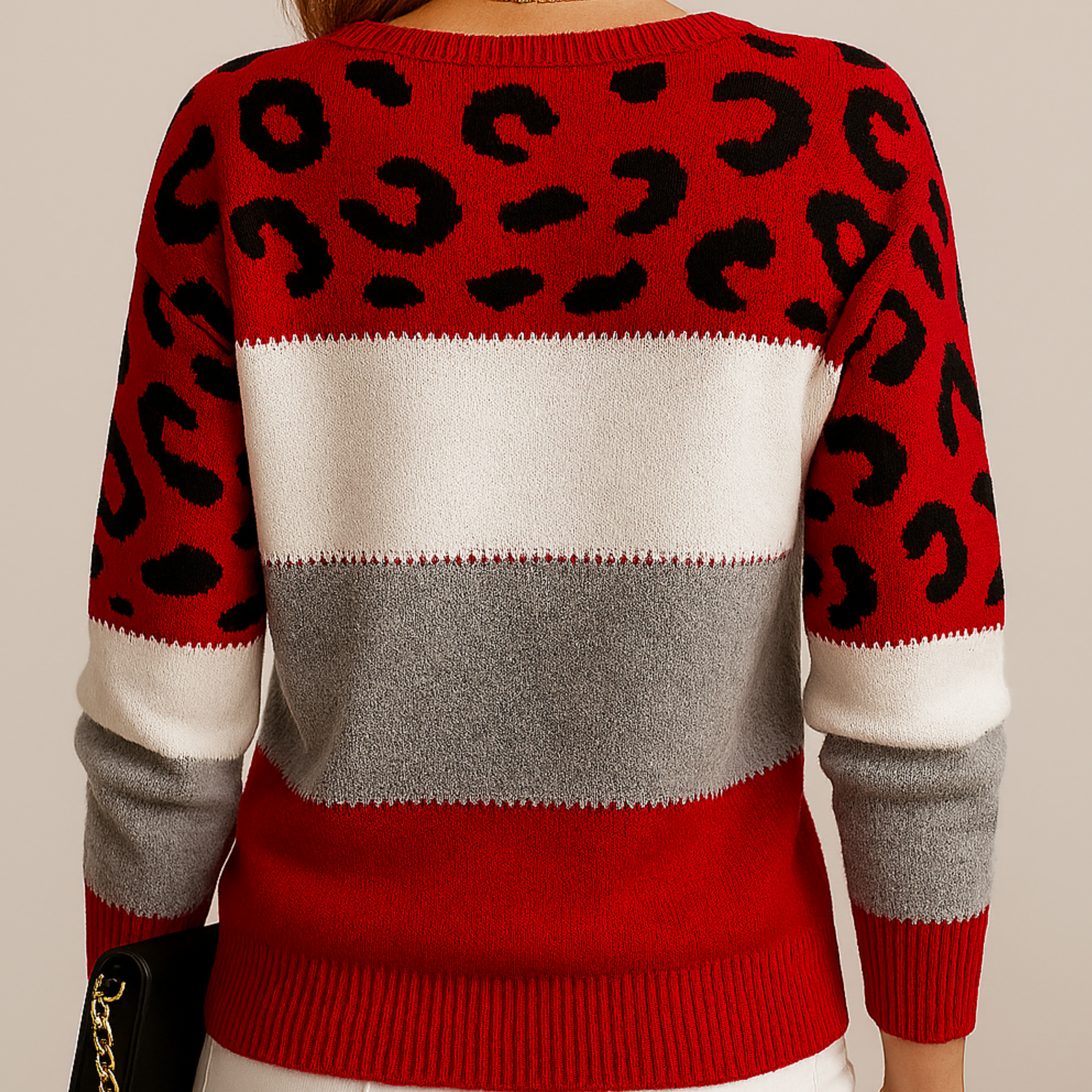 ELODIE | LEOPARD PRINT CASUAL SWEATER