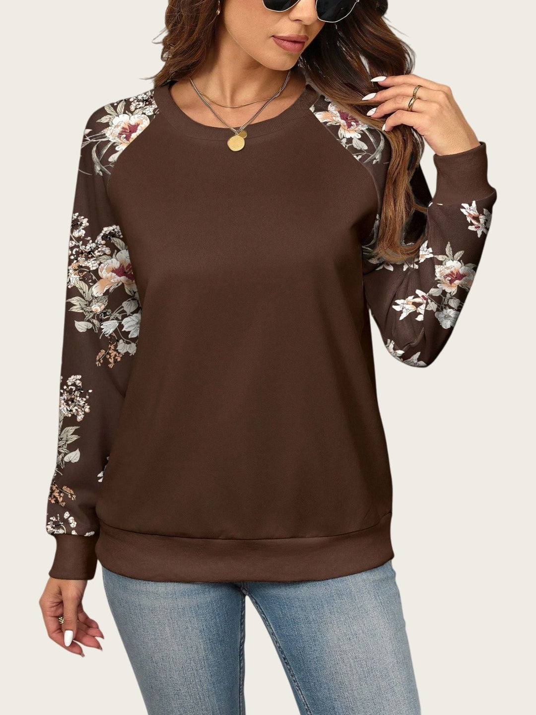Claire™ | Blossom Contrast Sweatshirt