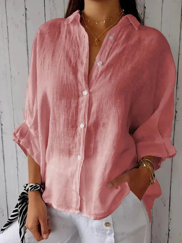 AGNES | CASUAL COTTON AND LINEN SHIRT