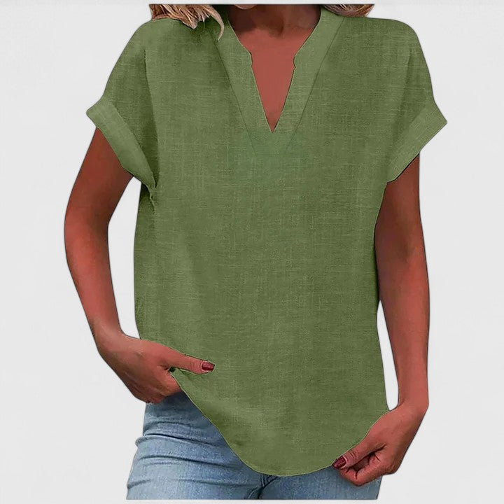 Victoria | Comfortable V-Neck Blouse
