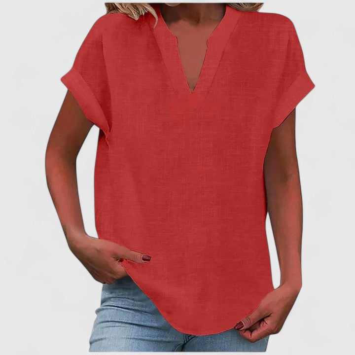 Victoria | Comfortable V-Neck Blouse