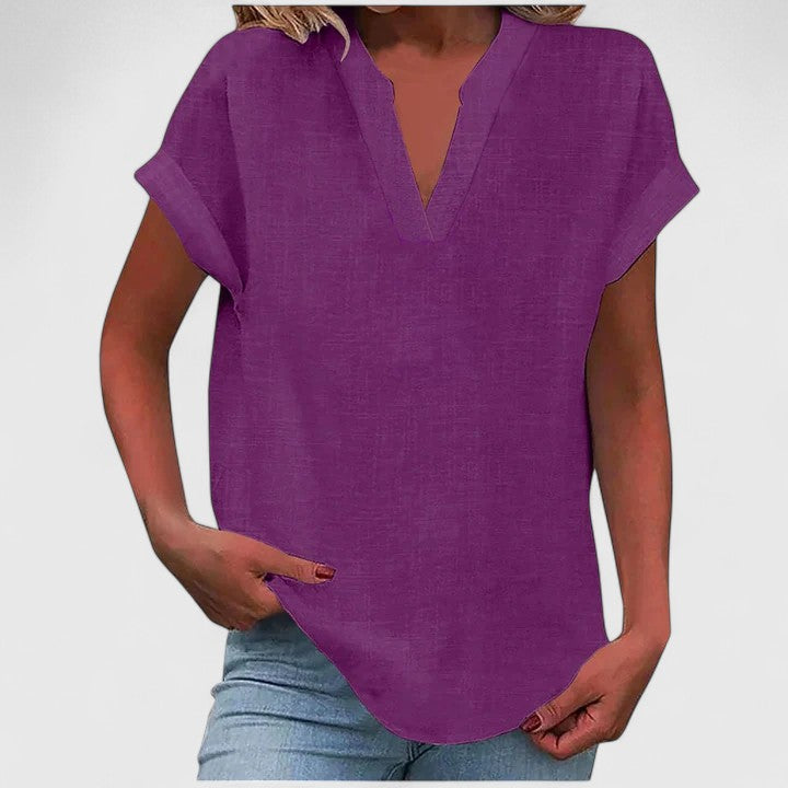 Victoria | Comfortable V-Neck Blouse