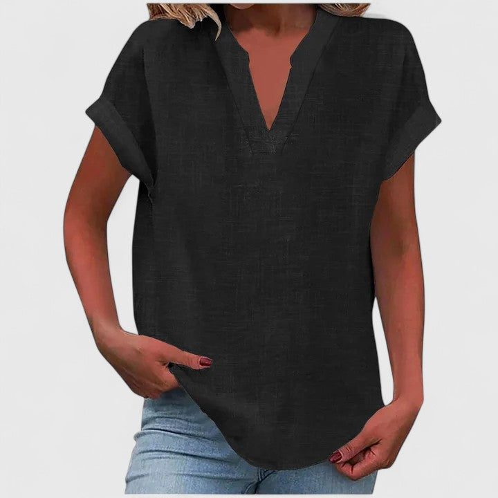 Victoria | Comfortable V-Neck Blouse