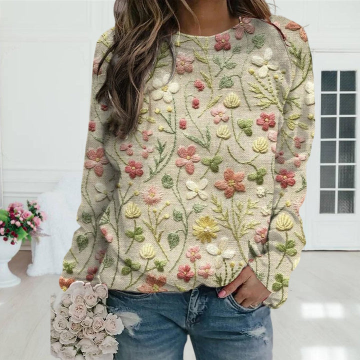 Claire™ | Floral Pattern Pullover for Women