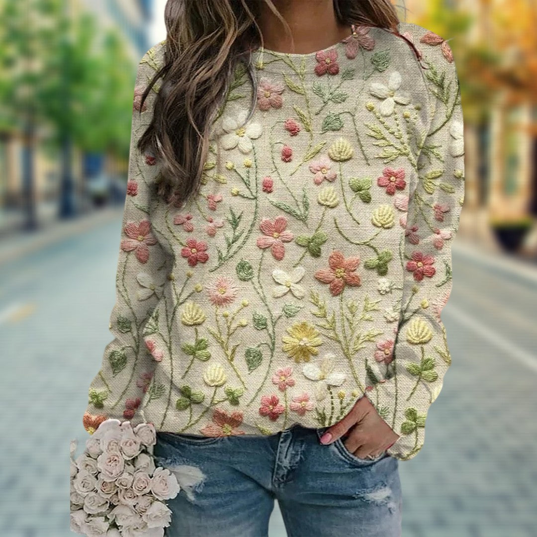 Claire™ | Floral Pattern Pullover for Women