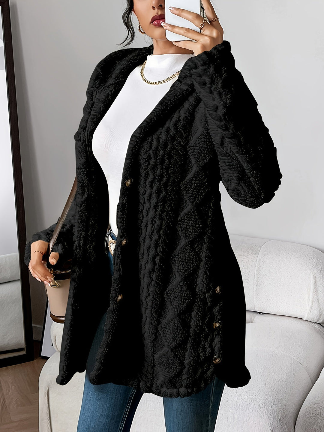 Dana - Cozy Hooded Cardigan