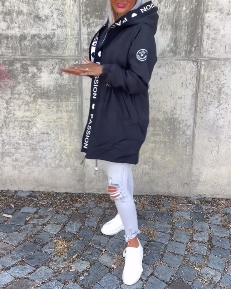 Amicie - Chic Hooded Trench Coat