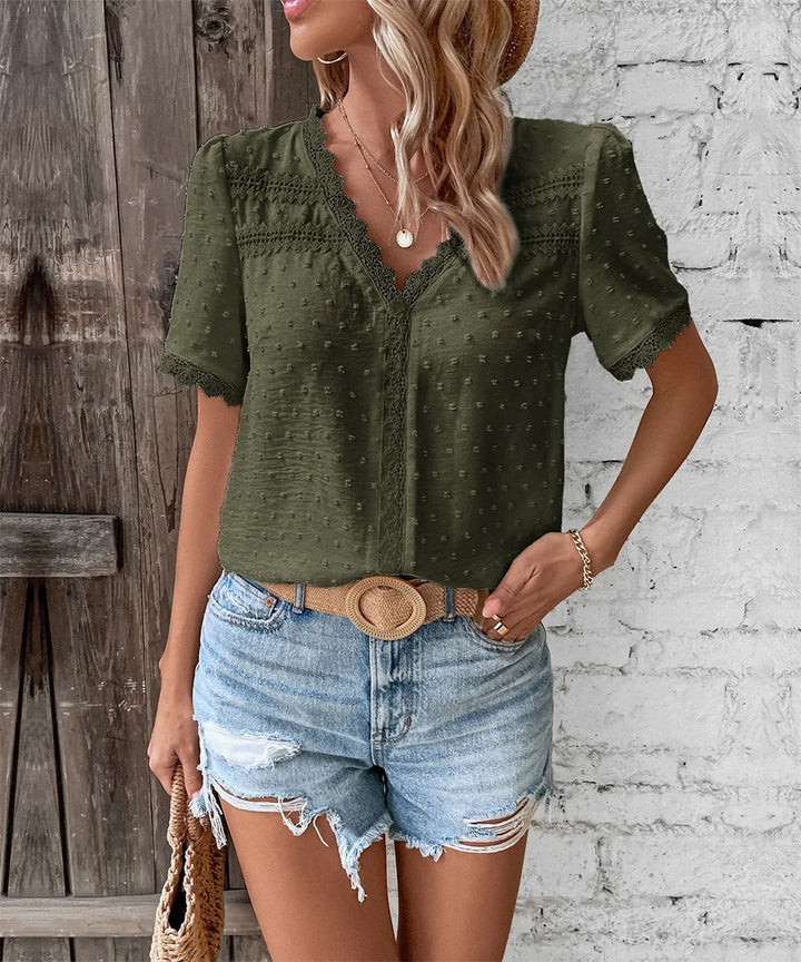 Maxine - Playful Polka Dot Blouse