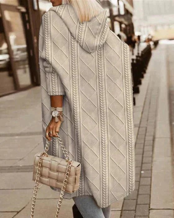 Jelone - Cozy Hooded Cardigan