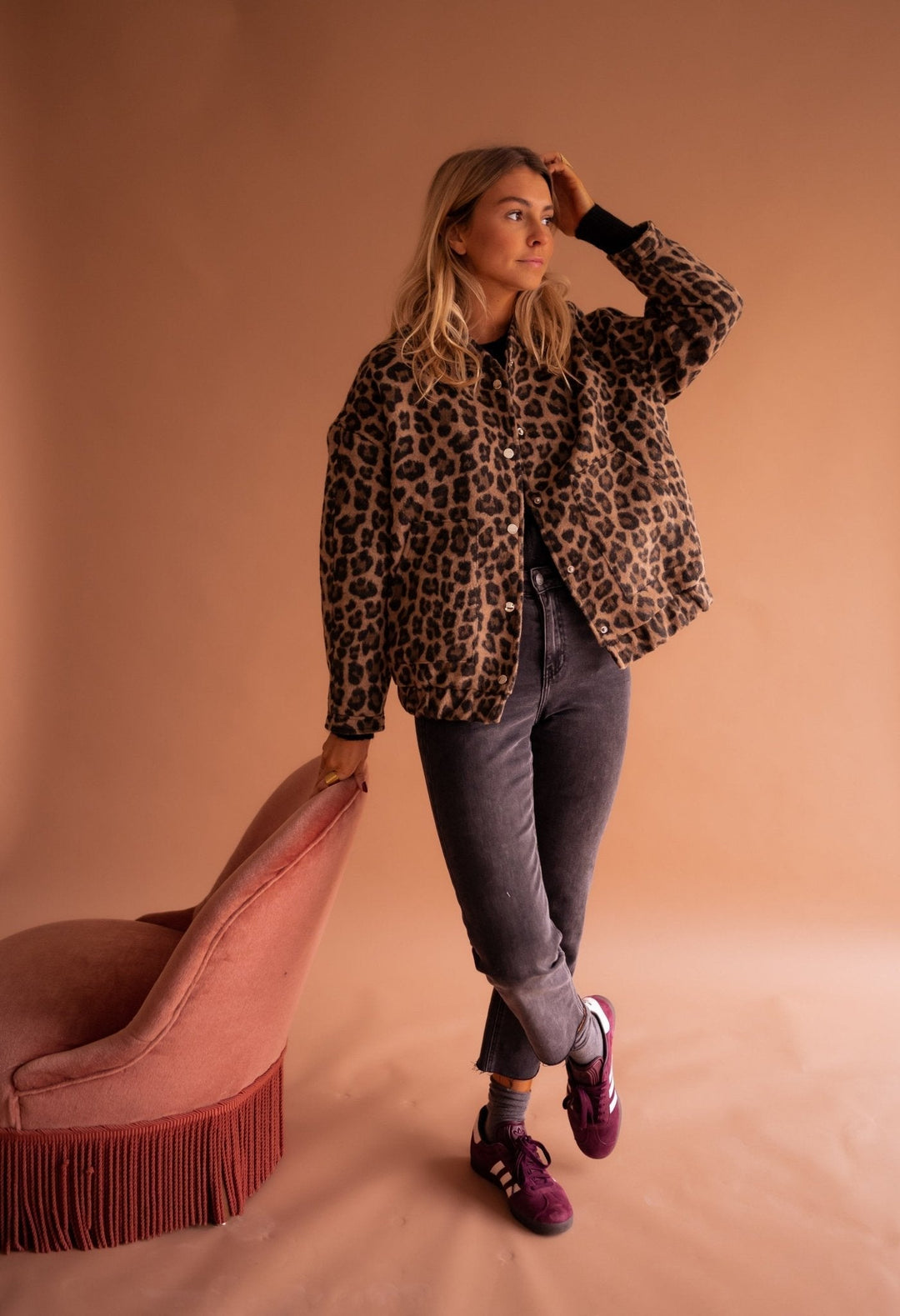 Luisa - Trendy Leopard Jacket